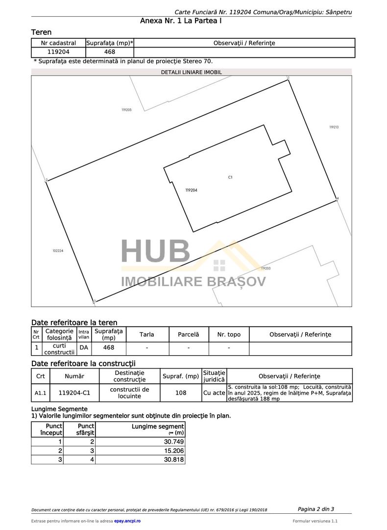 De Vanzare Casa Sanpetru Intabulata sau Schimb cu Apartament - Poză 15