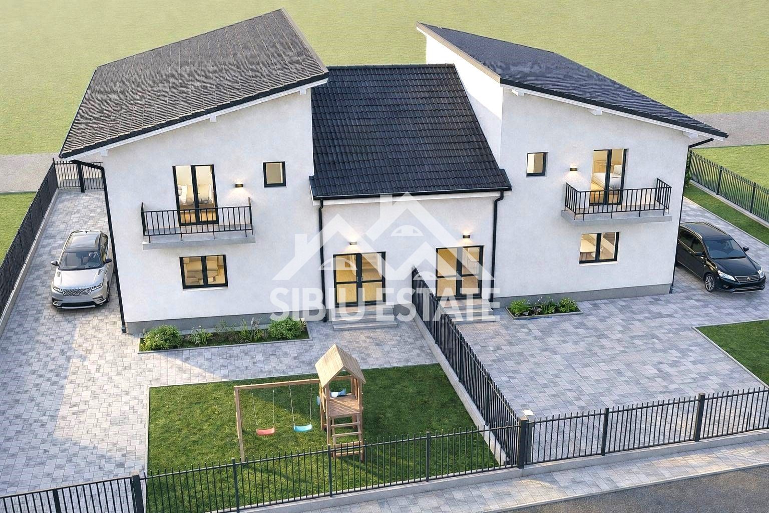 Casa noua 5 camere 3 bai, curte mare - Poză 15