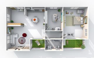 Apartament 3 camere | parcare subterana - Nicolae Titulescu - Schiță 3
