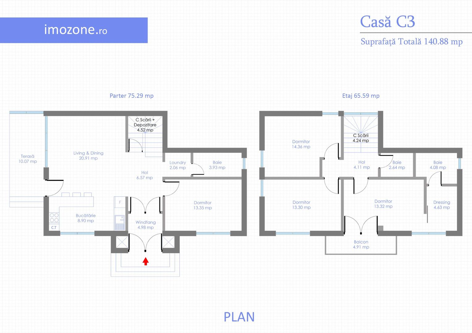 Otopeni - Zona Ferme, vila P+1, 5 camere,  4 dormitoare, 3 bai,  COMISION 0% - Poză 5