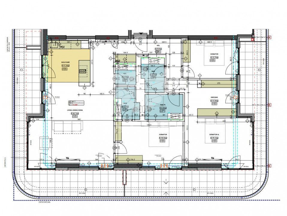 Apartament 4 camere | Yacht Kid | Terasa | 3 locuri de parcare | COMISION 0 - Poză 12
