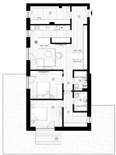 The Lake Home, Apartament 4 camere cu Gradina, Sibiu - Schiță 6