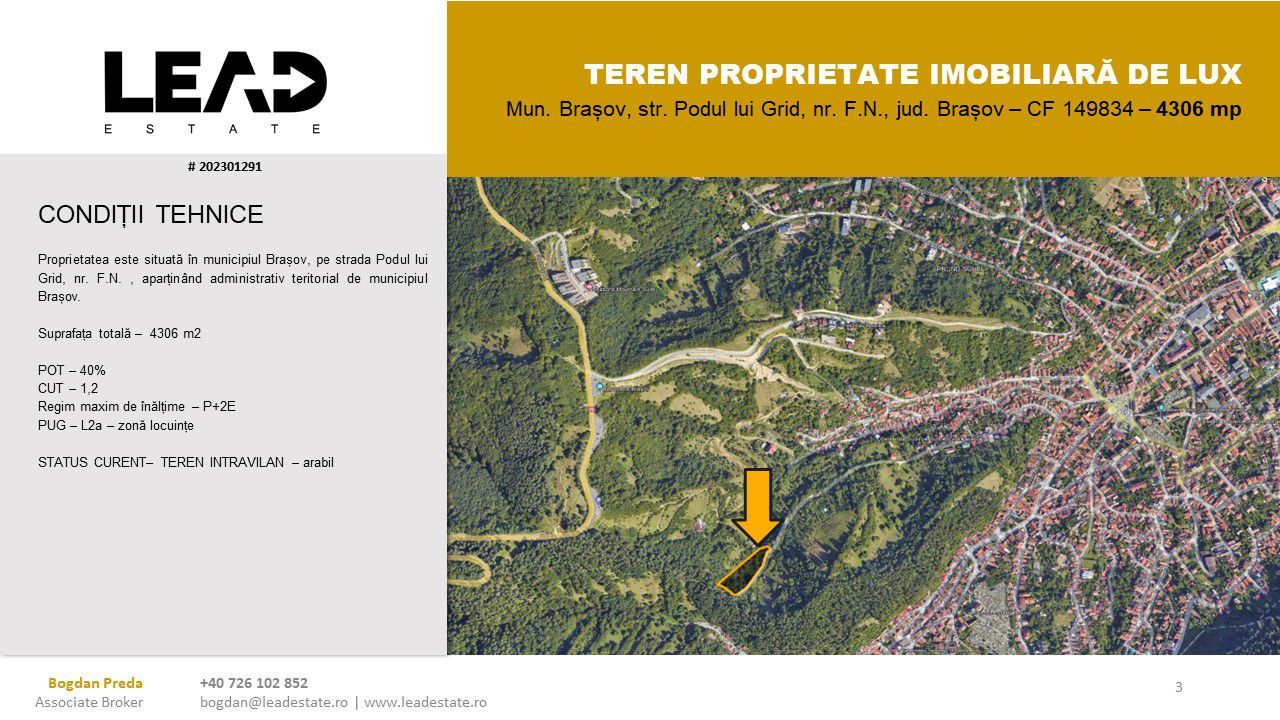 OPORTUNITATE TEREN DEZVOLTARE REȘEDINȚĂ IMOBILIARA DE LUX - Poză 3