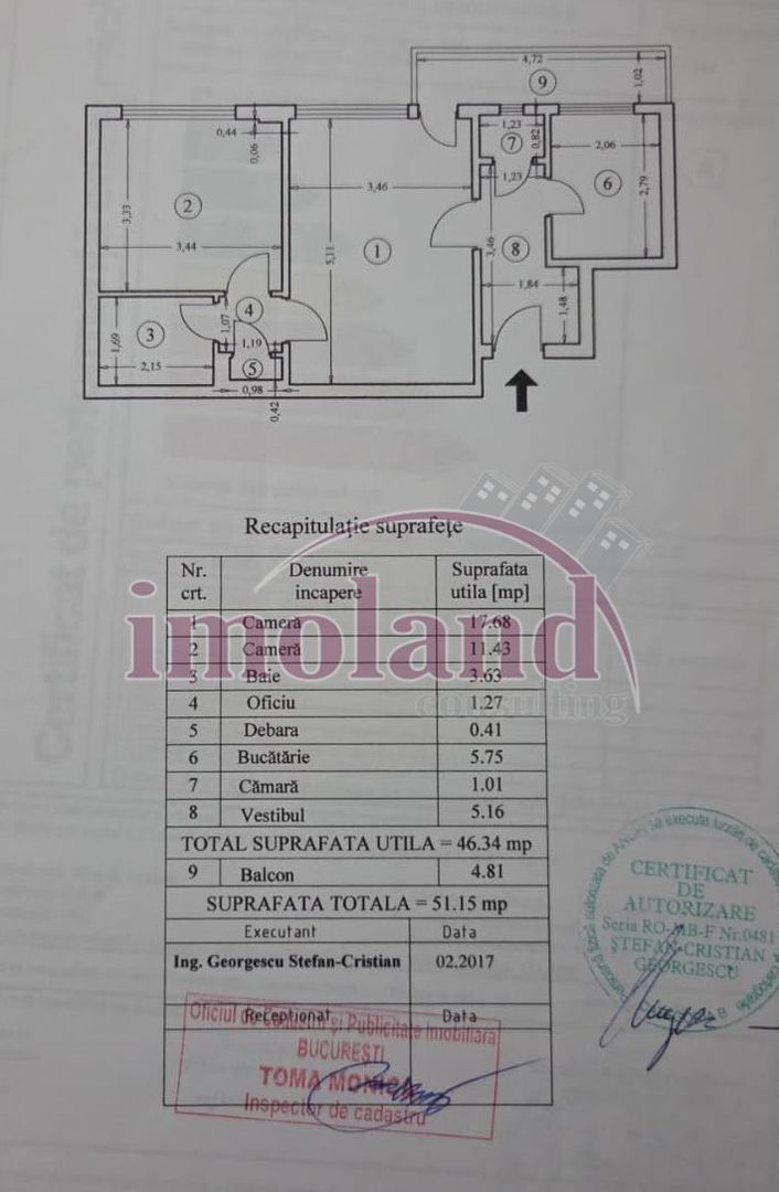 Apartament 2 camere - Mihalache - Schiță 10
