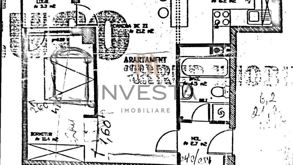 Apartament cu 2 camere, localizat in Centru Cluj-Napoca - Schiță 8