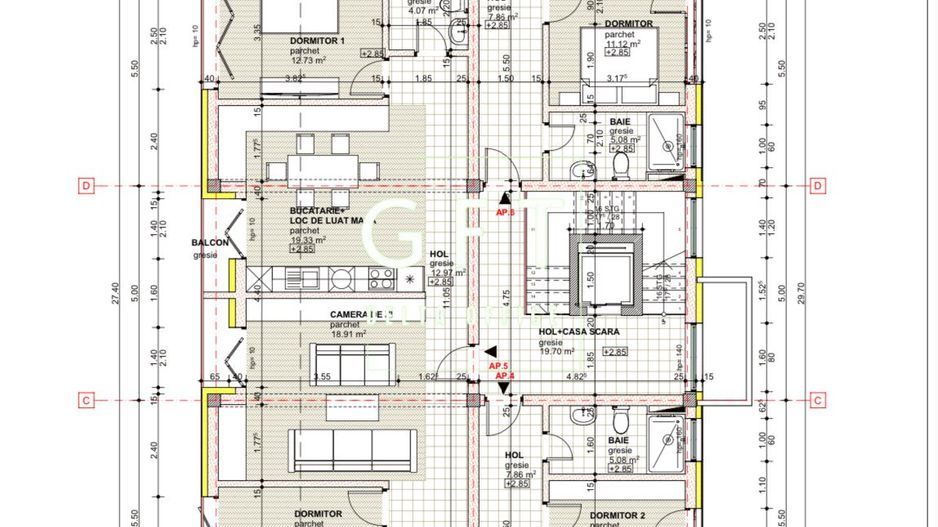 Apartamente de vanzare, 3 camere, zona Sud. - Poză 4