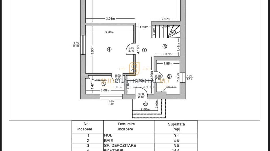 Vila individuala de vanzare, 4 camere, 3 bai, central Comuna Berceni - Poză 7