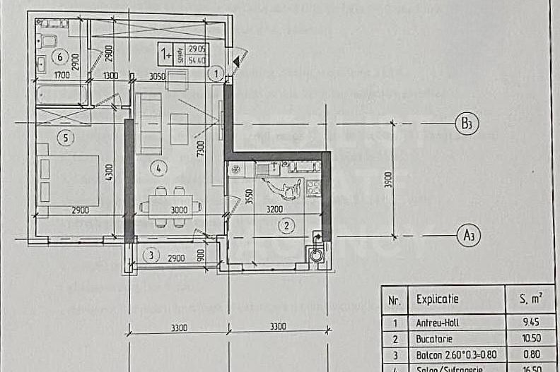 Vânzare, apartament, 1 camera + living, strada Nicolae Dimo, Durlești - Poză 6