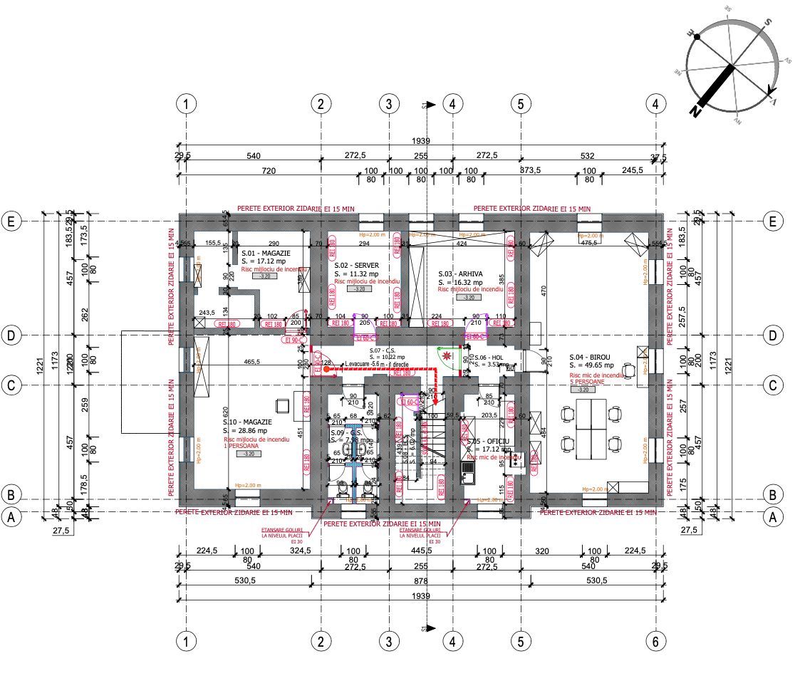 Clădire administrativă renovată integral – oportunitate investițională – Brașov - Schiță 44