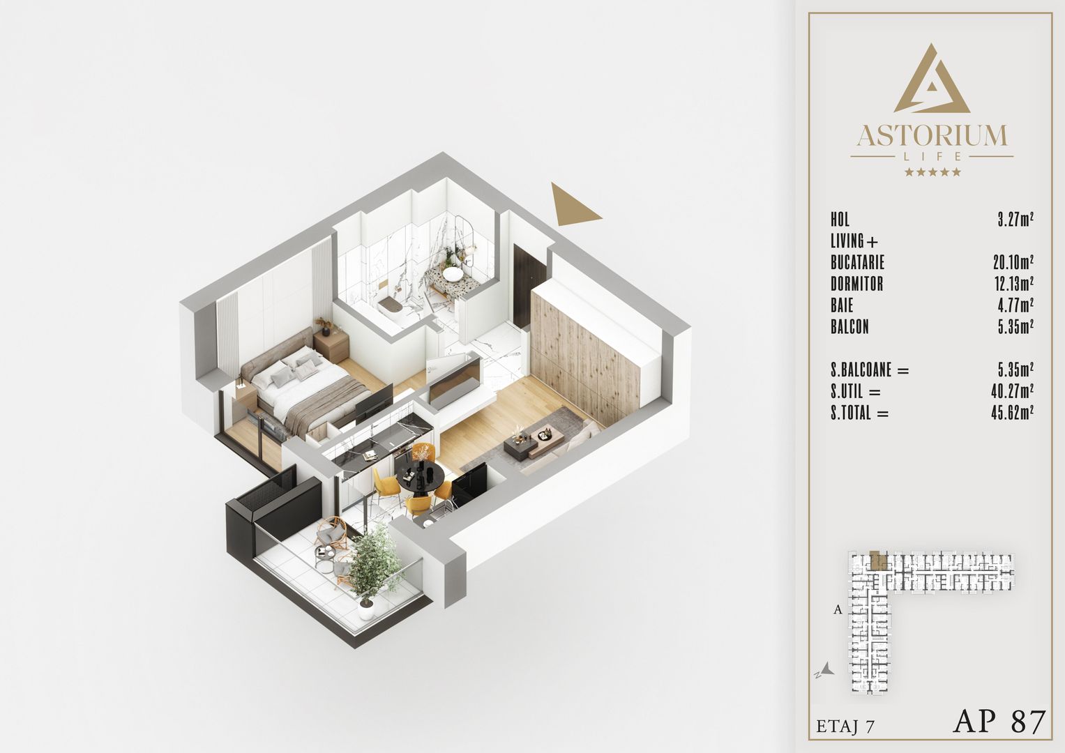 Titan Pallady 2 Camere studio Astorium exclusiv blocul A predare 2025 - Poză 4