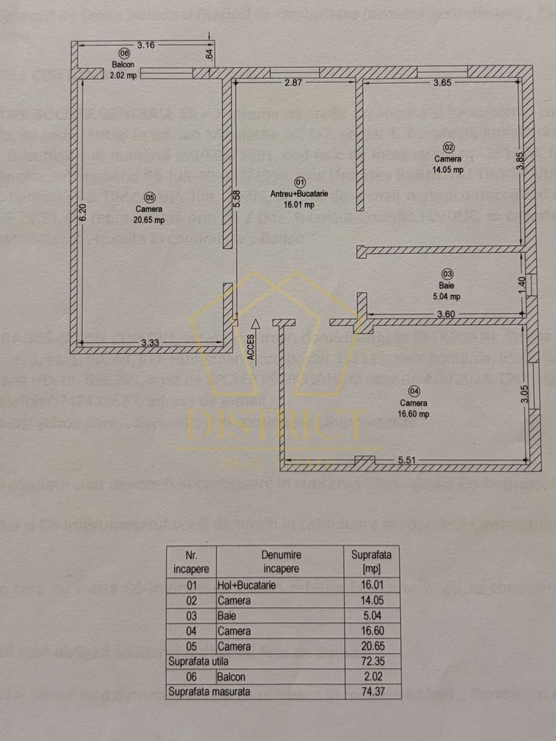 COM 0 | Apartament cu 3 camere decomandat | Soarelui | SUD Plaza - Poză 13