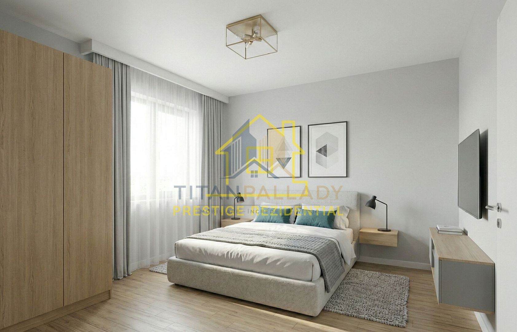 Ap. 2 Camere / 53mp / Titan-Pallady / Decomandat / Bloc Nou - Poză 2