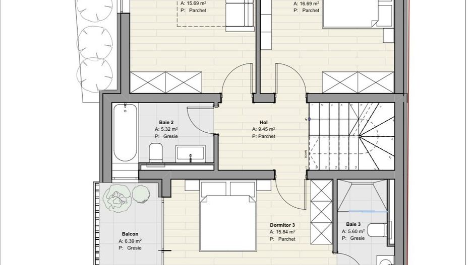 Casă premium cu 3 niveluri, teren 346 mp și terasă panoramică - Poză 14