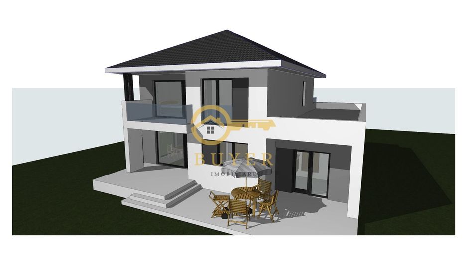 Casa moderna in Selimbar cu garaj- Terasa la parter, 2 balcone la etaj - Poză 23