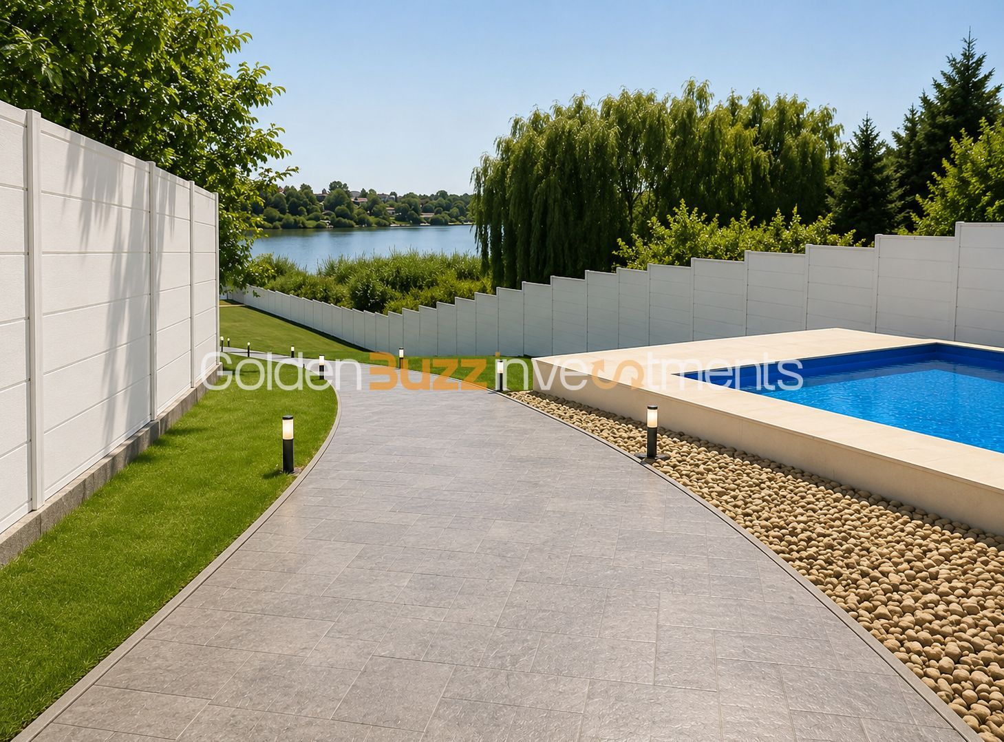 Vilă premium pe malul lacului – Izvorani | Piscină | Smart Home - Schiță 2