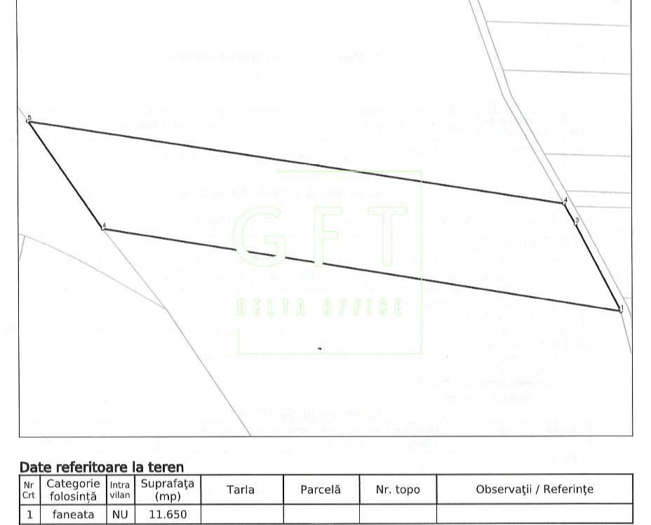 Teren 11650 mp (1,16 ha)-ideal agricultura, Fonduri Europene-Satu Nou - Poză 1