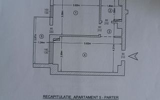 Apartament 2 camere cochet SD 41 mp. Pacurari 95000 euro - Poză 8
