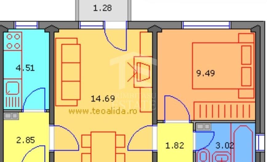 2 camere | semidecomandat | Berceni - Luica - Poză 6
