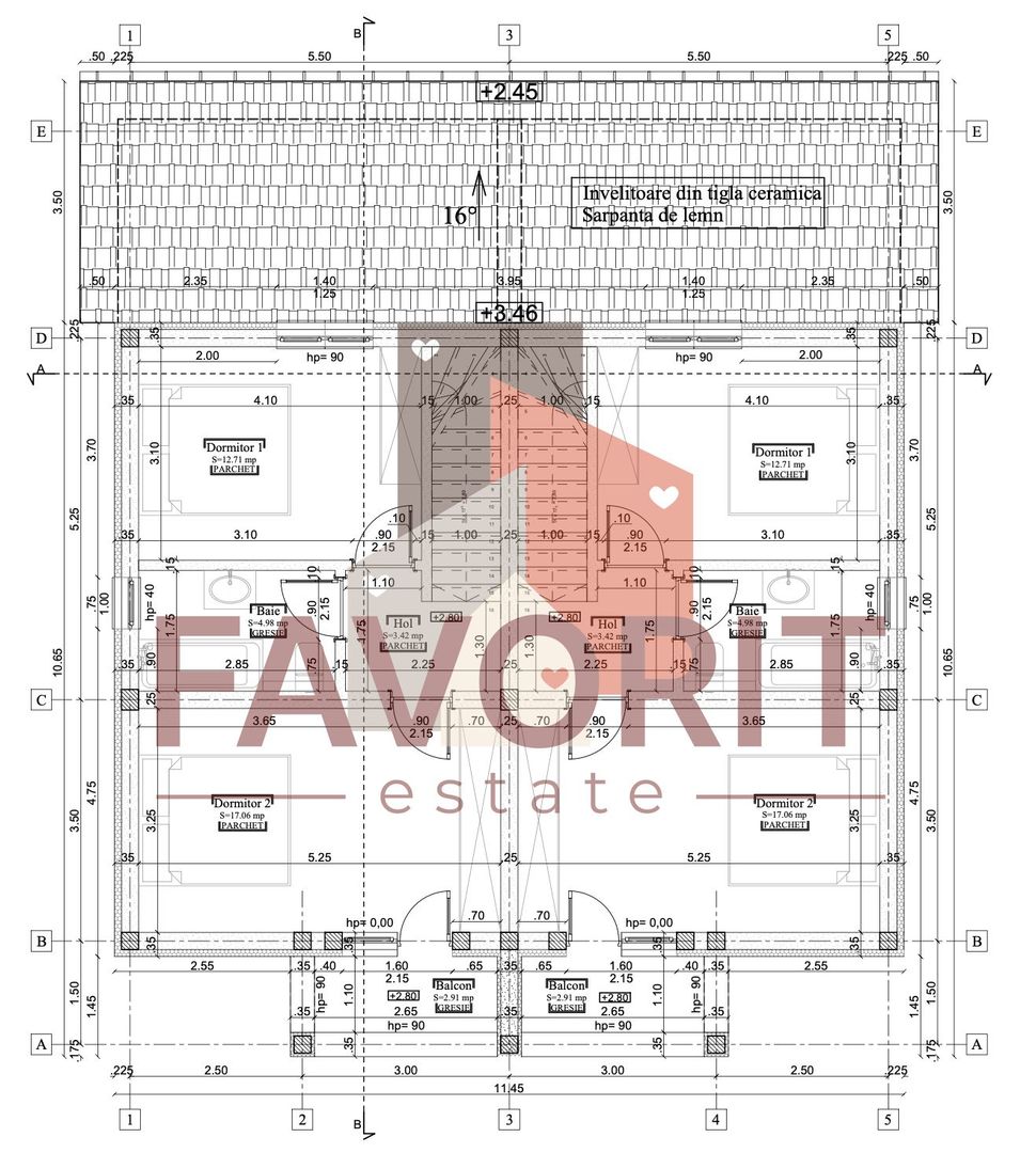 Duplex in Mosnita. Serena 3. Finisaje la alegere - Schiță 8