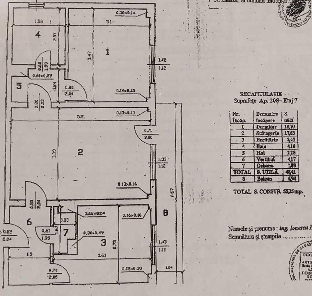 Apartament 3 camere renovat, bloc 1981, Lujerului, Militari - Schiță 12
