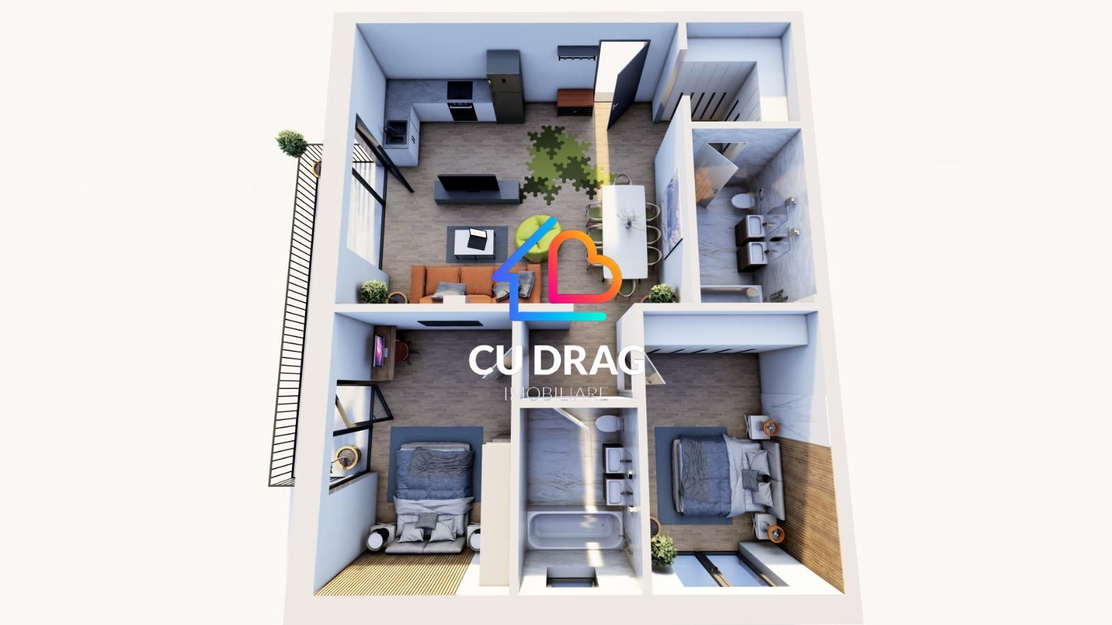 Apartament 3 camere Proiect nou  langa Lidl - Poză 4