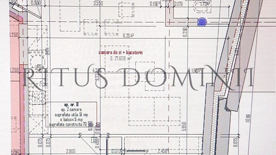 Apartament Ultracentral cu 2 camere,  Piata Unirii, 51mp Utili - Schiță 1
