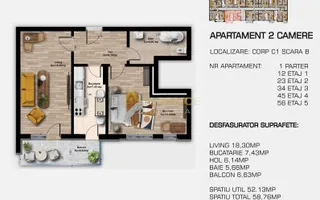 Ap 3 camere langa metrou Berceni - Poză 12