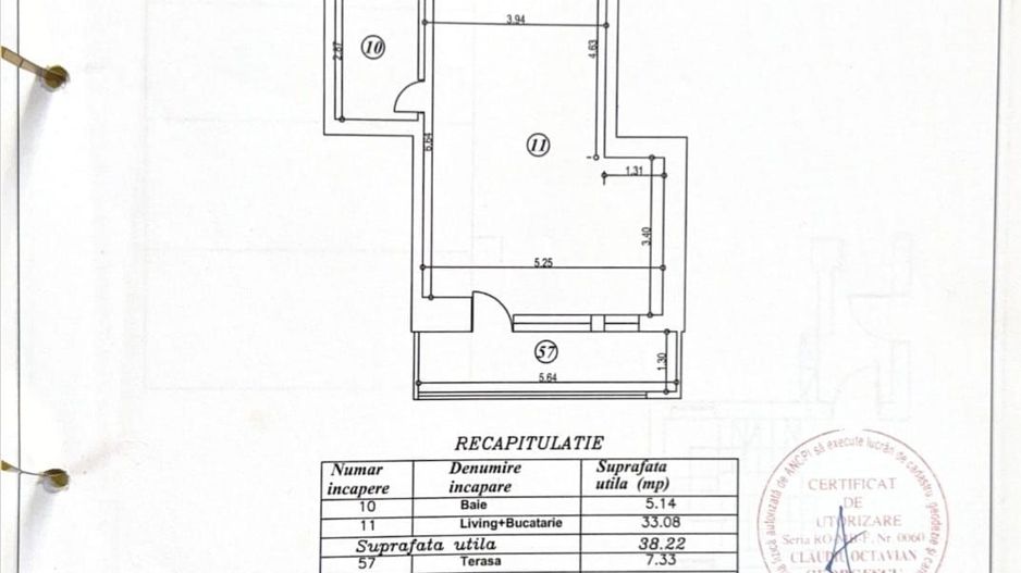 Garsonieră | Băneasa | Park Residence 5 - Schiță 11