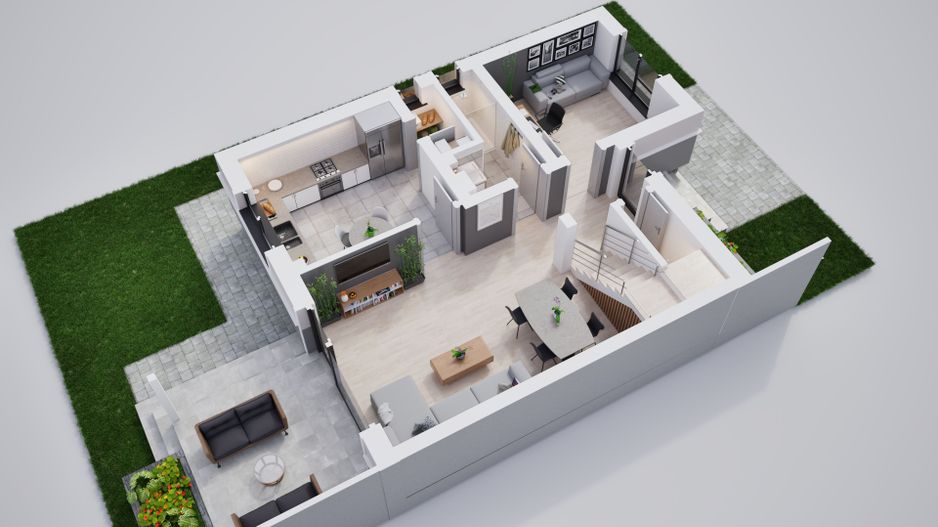 Casa tip duplex - 306 mp teren - Sura Mica - Poză 9