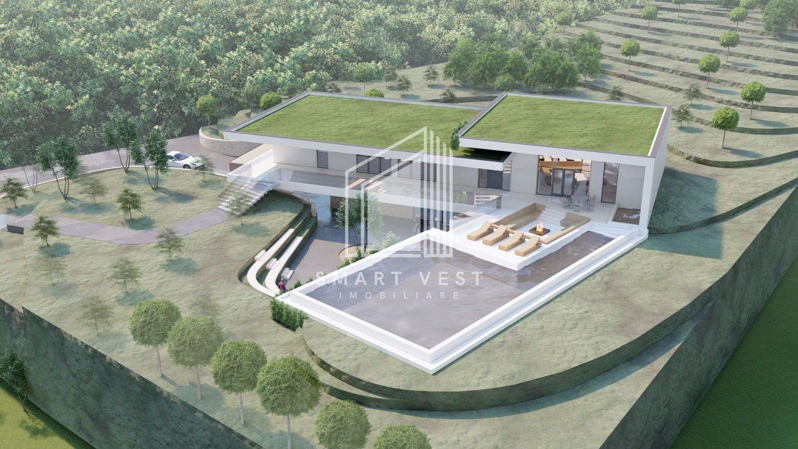 Teren de vanzare cu proiect de casa si piscina - Poză 6