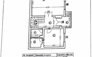 Vanzare casa 4 camere tip duplex Otopeni - Odaile, P+1+Pod, curte proprie ! - Schiță 56