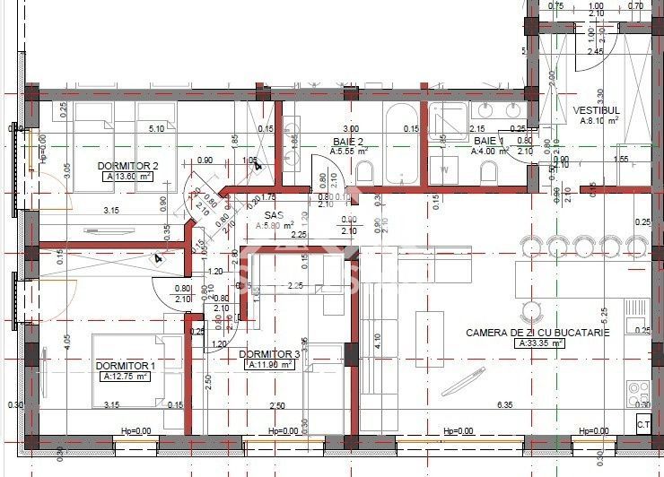 Apartament 4 camere , 95,05 mp utili , Etaj 1 , Finisaje Premium - Poză 4