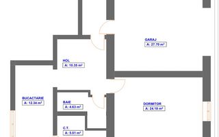 Apartament spectaculos, design premium, gradina proprie 65 mp! Garaj! - Schiță 14