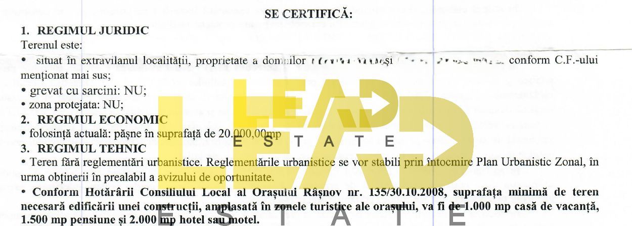 Comision 0%, Teren Extravilan superb, Cheile Rasnoavei - Poză 3