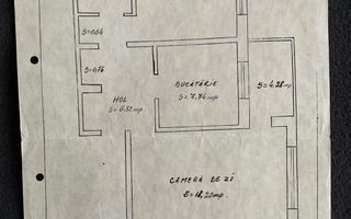 Apartament 2 camere cu garaj inclus – Str. Argedava, etaj 3 - Schiță 8