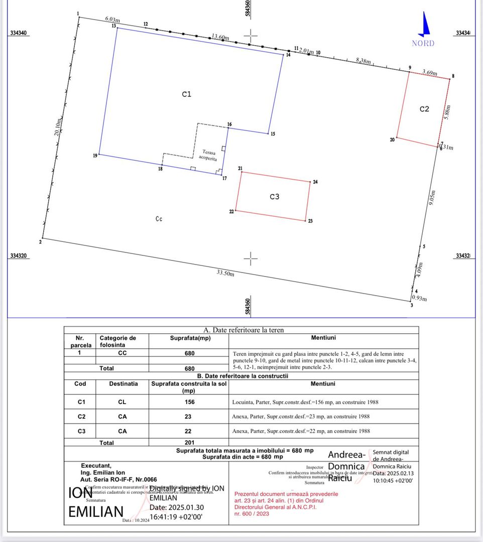 OPORTUNITATE TEREN ZONA DE NORD JANDARMERIEI - SISESTI - Schiță 5