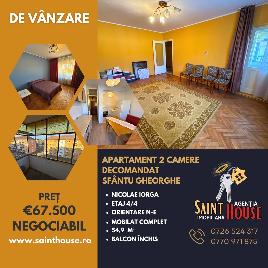 Apartament 2 camere decomandat 54,9 M² Nicolae Iorga - Poză 1