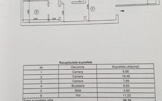 3 camere, decomandat, et.3/4, Podu de Fier, bloc 1982! - Poză 4