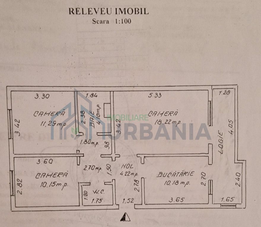 Apartament 3 camere decomandat, 73,92 mp, zona Galata 1, Iasi - Poză 15