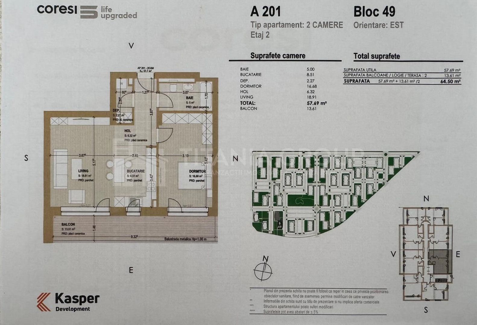 Apartament 2 camere Kasper Coresi Ideal |nvestiție, Predare decembrie 2026 - Poză 1