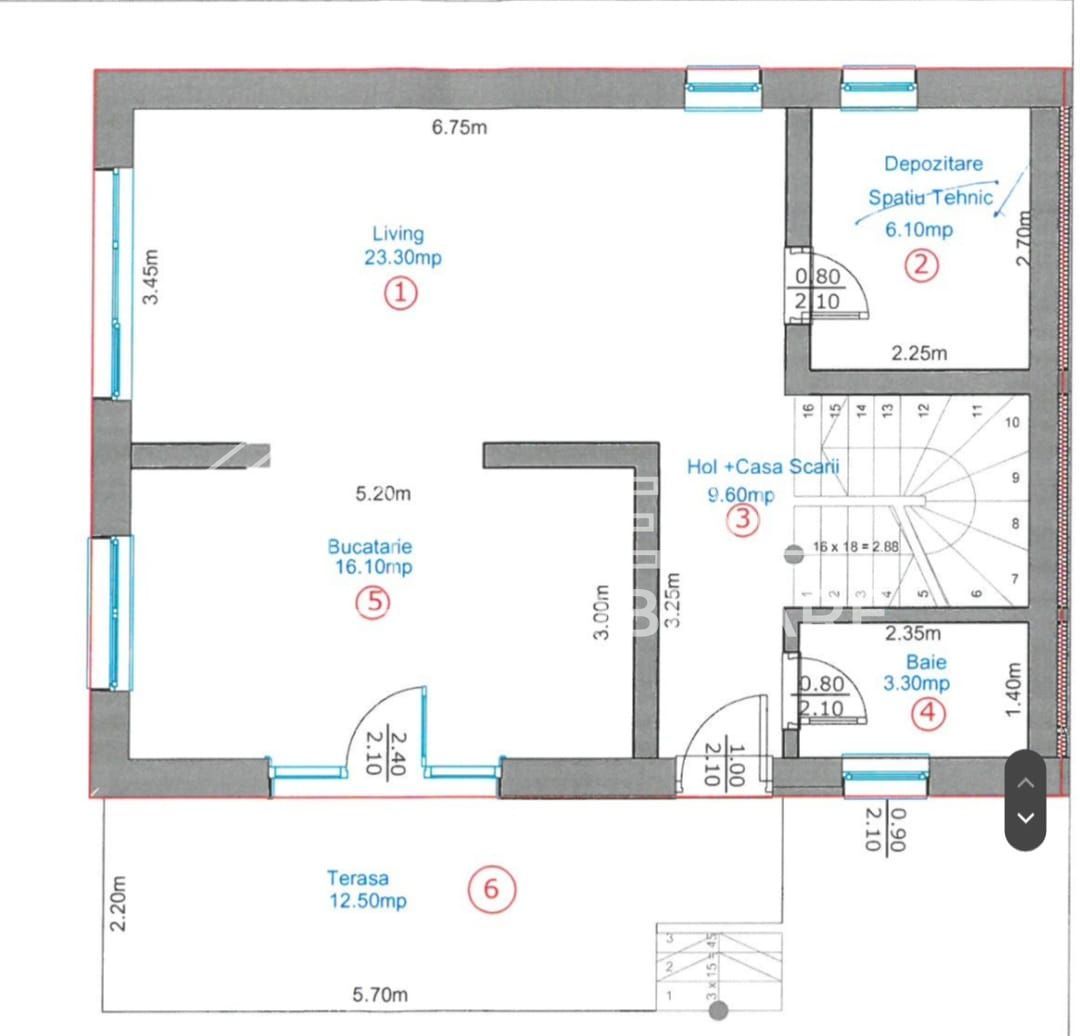 Casa Moderna Tip Duplex in Selimbar, zona Triajului - Schiță 11
