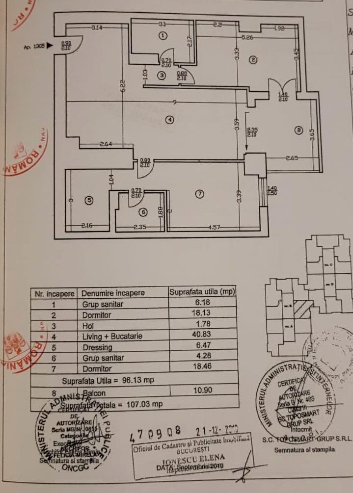 Apartament 3 Camere LUX | Metrou Pipera - Schiță 15