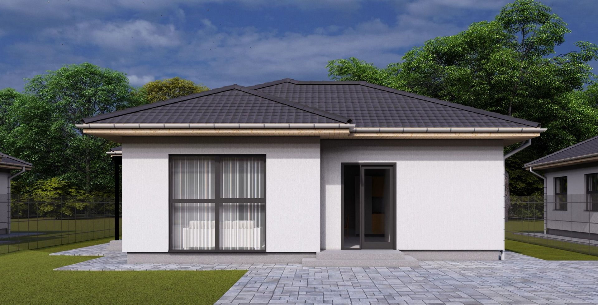 Casa la cheie 4 camere,120 mp,512 mp teren,cu gard si pavaj - Poză 5