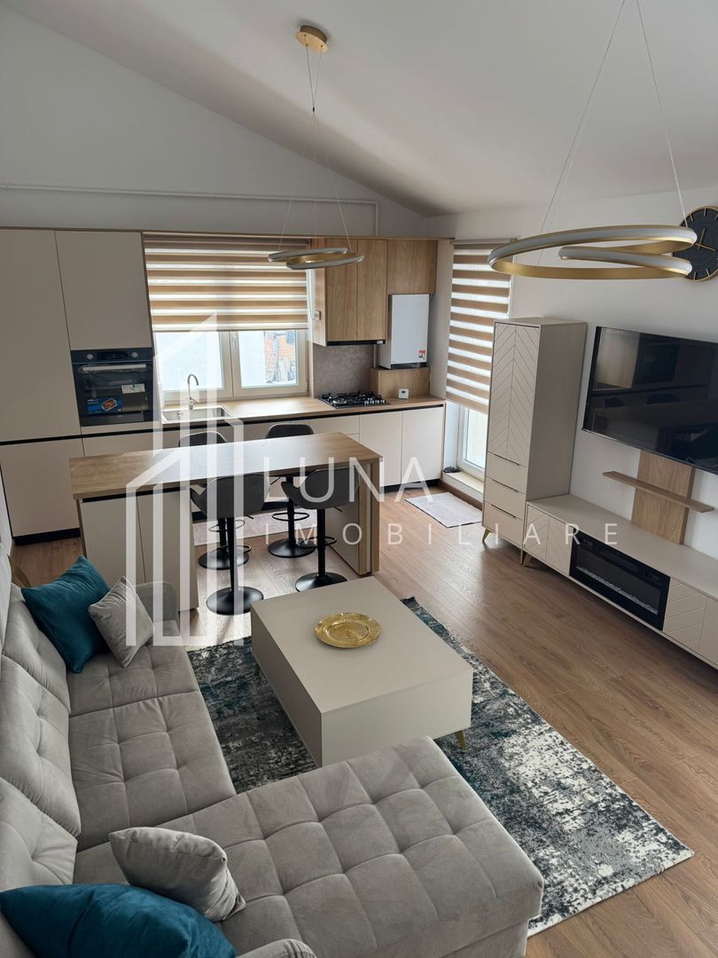 Penthouse de lux 3 camere, terasă 20 mp – prima închiriere, 2 parcări - Poză 1