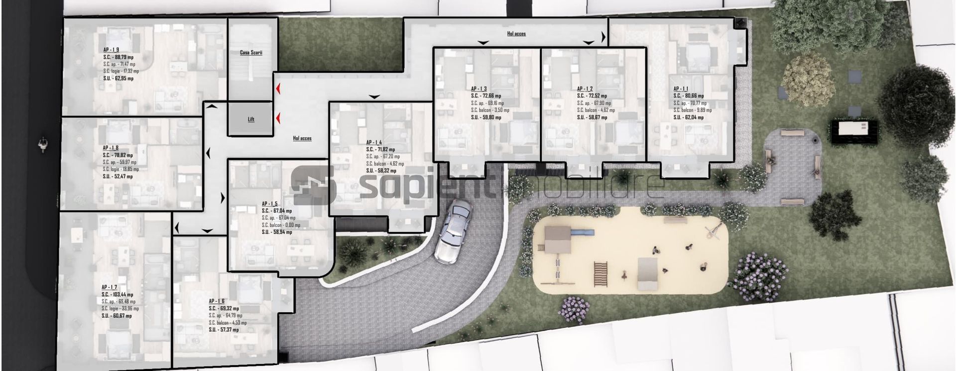 De vânzare apartament 2 camere, ultracentral, semifinisat - Poză 4