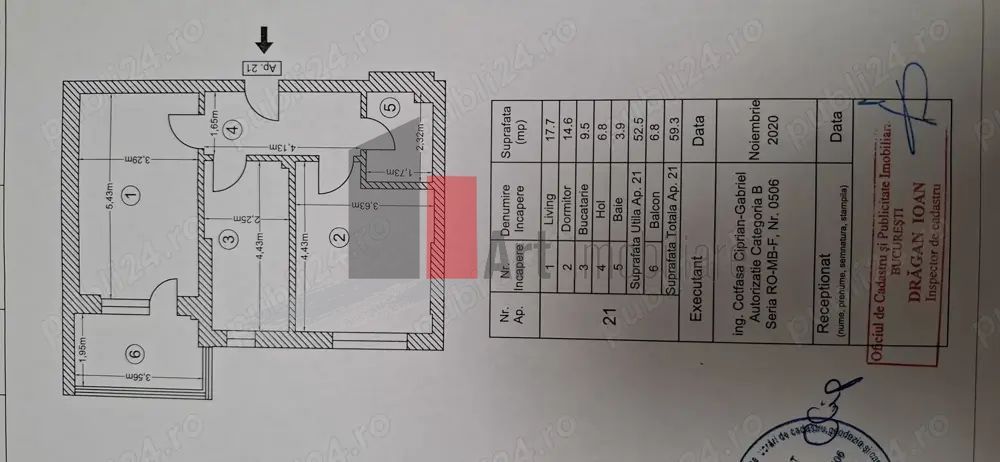 Vindem/inchiriem apartament superb 2 camere  in  Envogue Residence - Poză 11