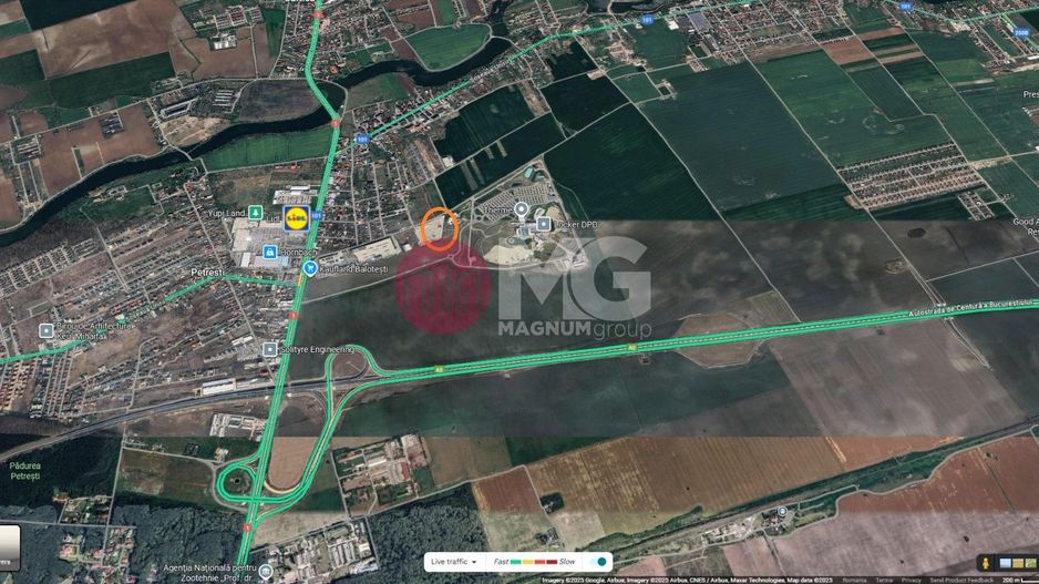 Teren de vanzare - betonat- pretabil industrial- Balotesti - Therme - Poză 2