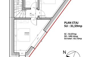 Teren Intravilan 533 mp, Brașov – Bartolomeu, acces stradă asfaltată - Schiță 22