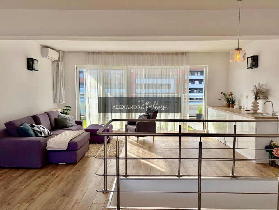 Penthouse pe 2 niveluri l 160 mp utili l terase 75 mp l parcare l B. Z - Poză 16