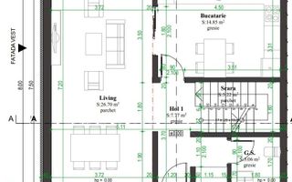 Casa tip insiruit, 4 camere, 186 mp teren, zona premium, Cetate - Schiță 13